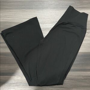 Popflex Black Yoga Pants flare with pockets